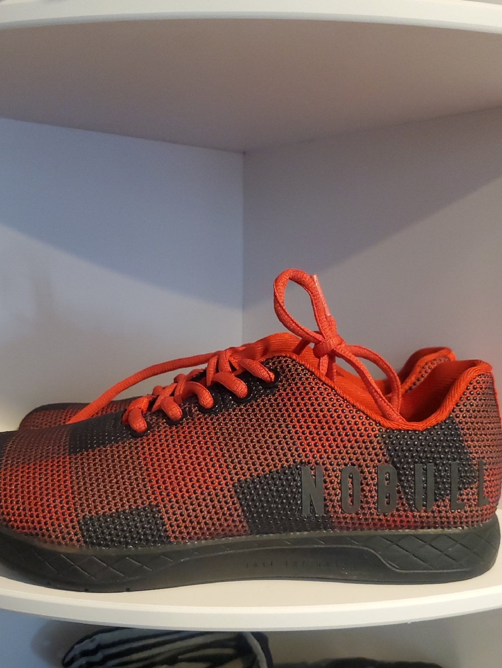 NOBULL Red and Black Mesh Trainer